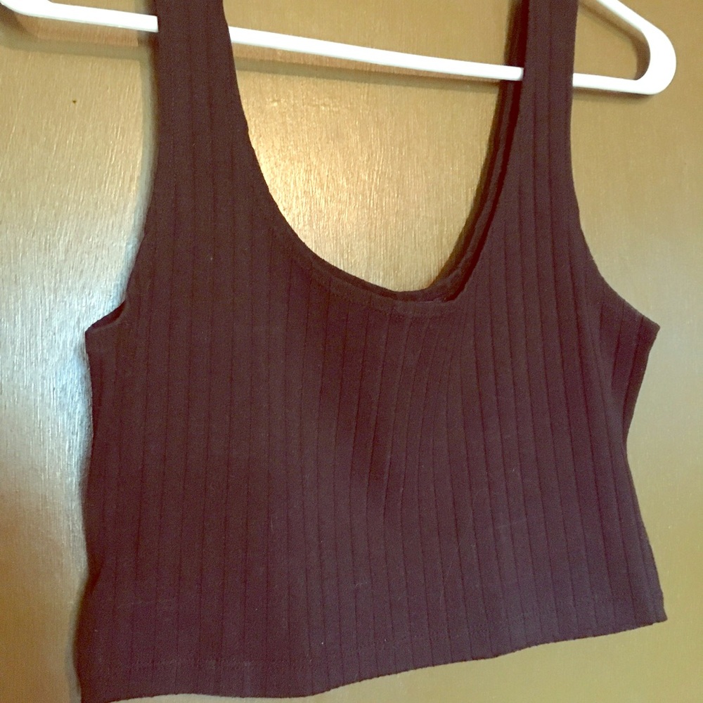 Black crop top